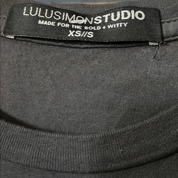 Brand New with tag  House of Lulu Charcoal Hangry Tee Made in USA size S - Picture 4 of 6